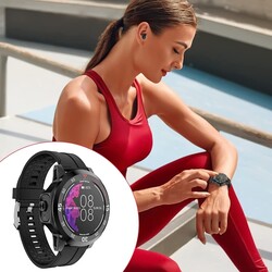 2 in 1 Smart Watch with Earbuds  Sport Fitness Watch