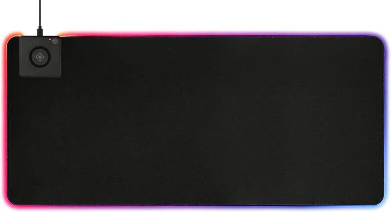 

DELTACO RGB Mousepad with 10W Fast Wireless Charging & Extra Large Neoprene Surface 90 40 cm Black