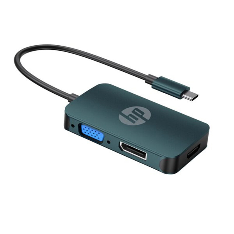 

Hp Usb-C To Hdmi+Vga+Dp Adaptor, DHC-CT200, Blue