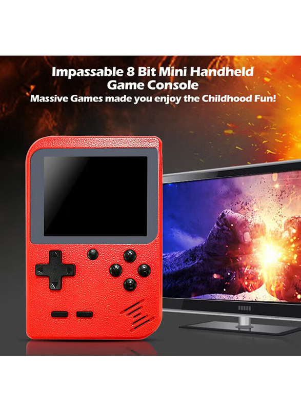 400-In-1 Retro Portable Handheld Wireless Game Console, Red