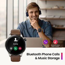 Amazfit GTR 4 Smart Watch 143 inch AMOLED Display  247 Health Management  Bluetooth Phone Calls GPS Music Storage Black