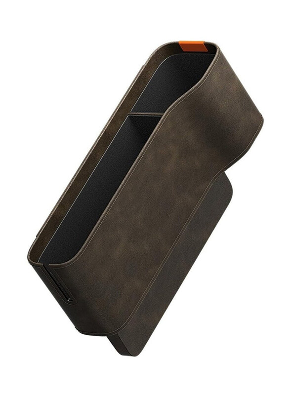 

Baseus Console Car Seat Organizers Storage Box with Cup Holder, Brown