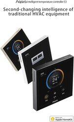 Aqara S3 Smart Zigbee LED Thermostat Touch Screen Panel Voice Remote Control Support Sensing