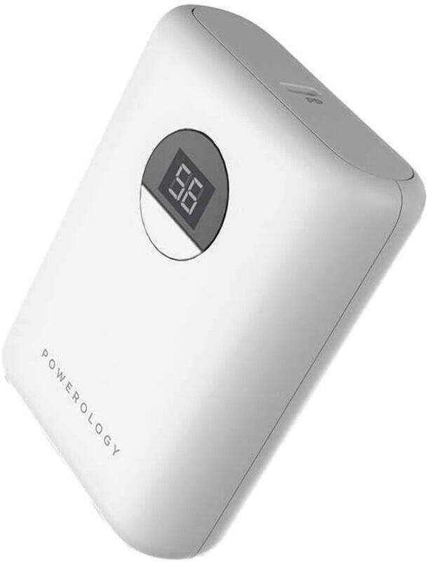 

Powerology Ultra-Compact Power Bank 10000mAh PD 20W WHITE
