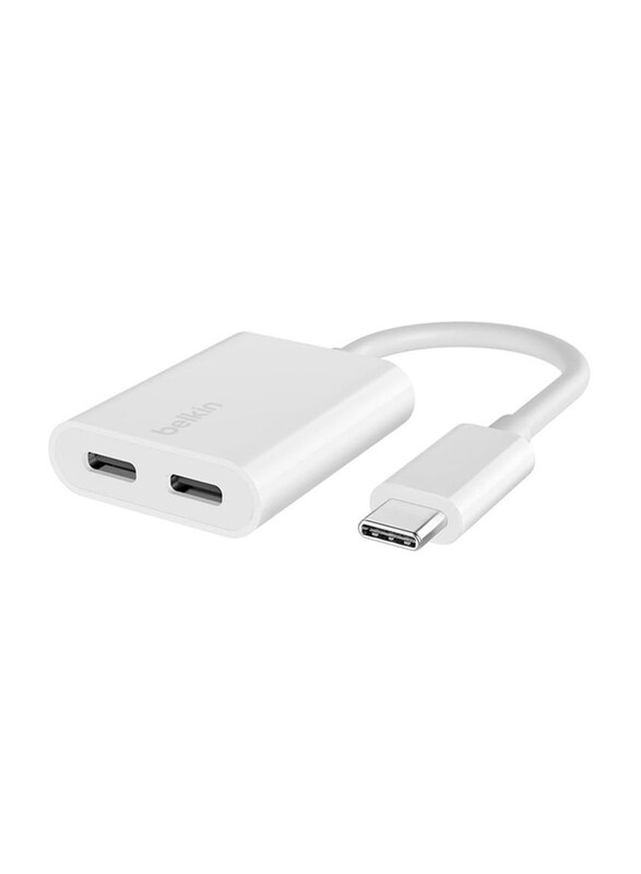 

Belkin RockStar Multiple Type Adapter, USB Type-C to Multiple Types, White