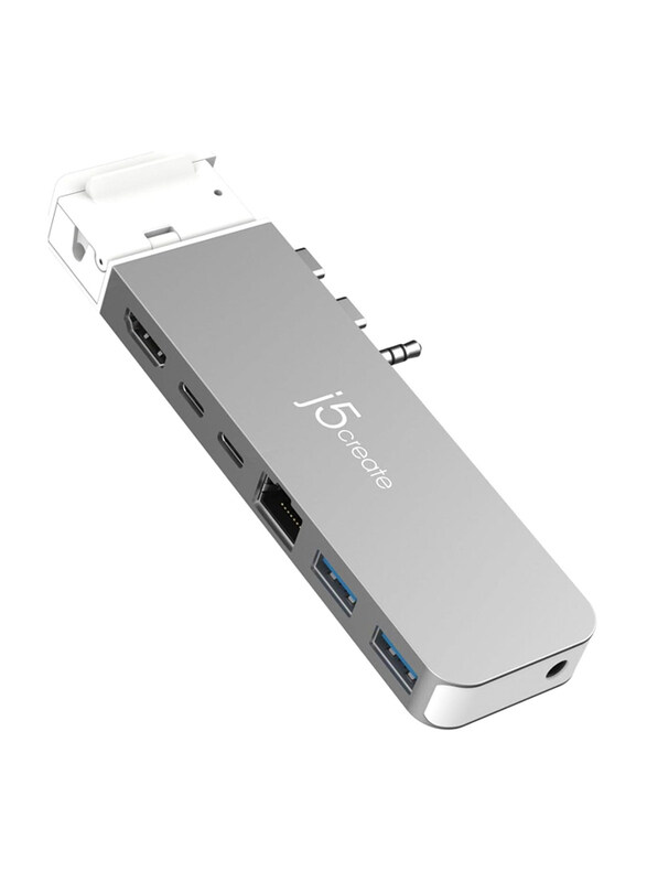 

Generic j5create JCD395 4K60 Elite Pro USB4 Hub with MagSafe Kit, Space, Grey/White
