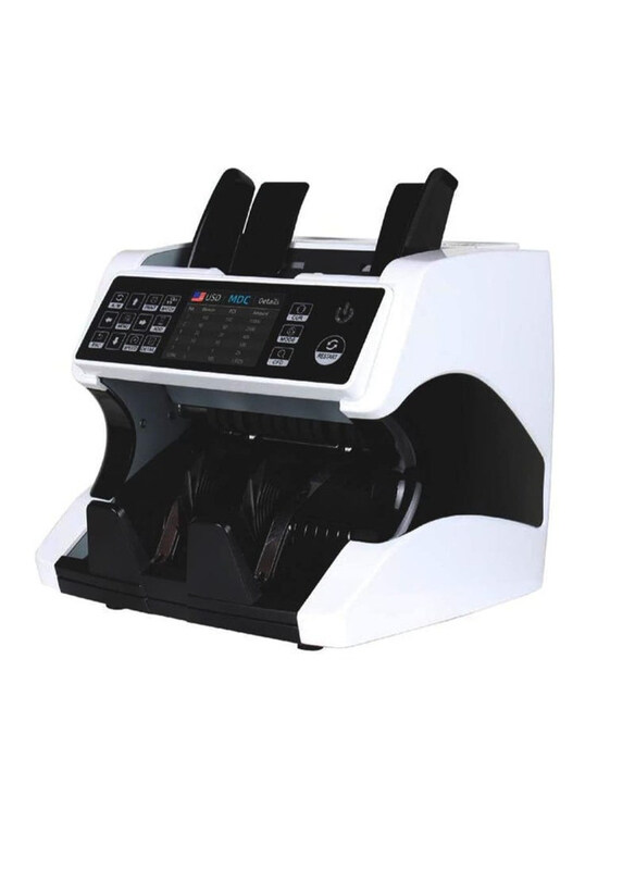 

Crony AL-920 Dual Multi-Currency Value Counter Cash Counting Machine, White/Black
