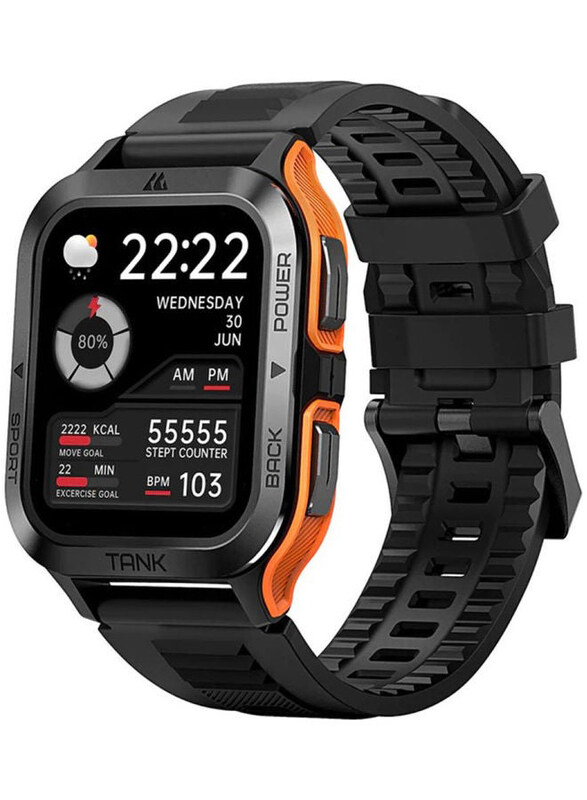 

Kospet Tank M2 1.85 Inch Smartwatch with Bluetooth Calling, Black
