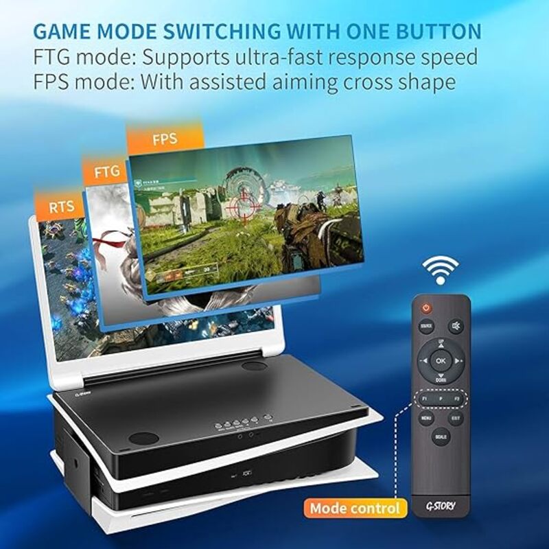 G-STORY 156 Inch IPS 4k 60Hz Portable Monitor Gaming display Integrated with PS5not included 3840160 With 2 HDMI portsFreeSyncBuiltin 2 of Multimedia Stereo SpeakerUL Certificated AC Adapter