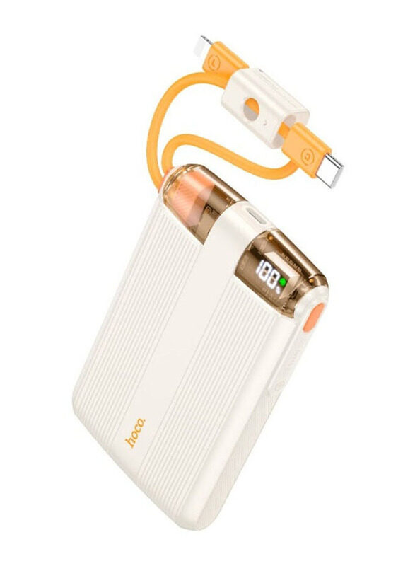 

Hoco 10000mAh Powerbank, J127, White