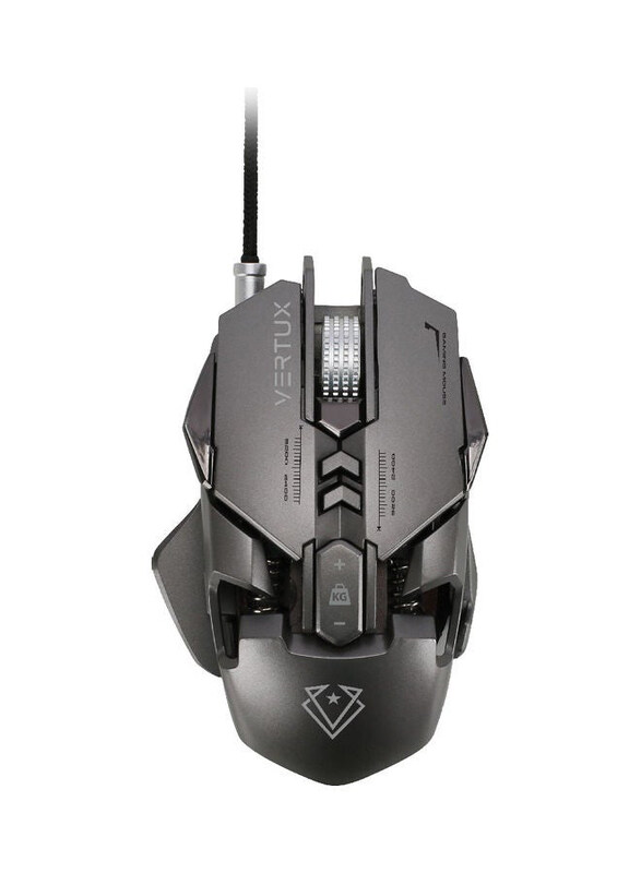 

Generic Vertux Wired Gaming Mouse, Grey