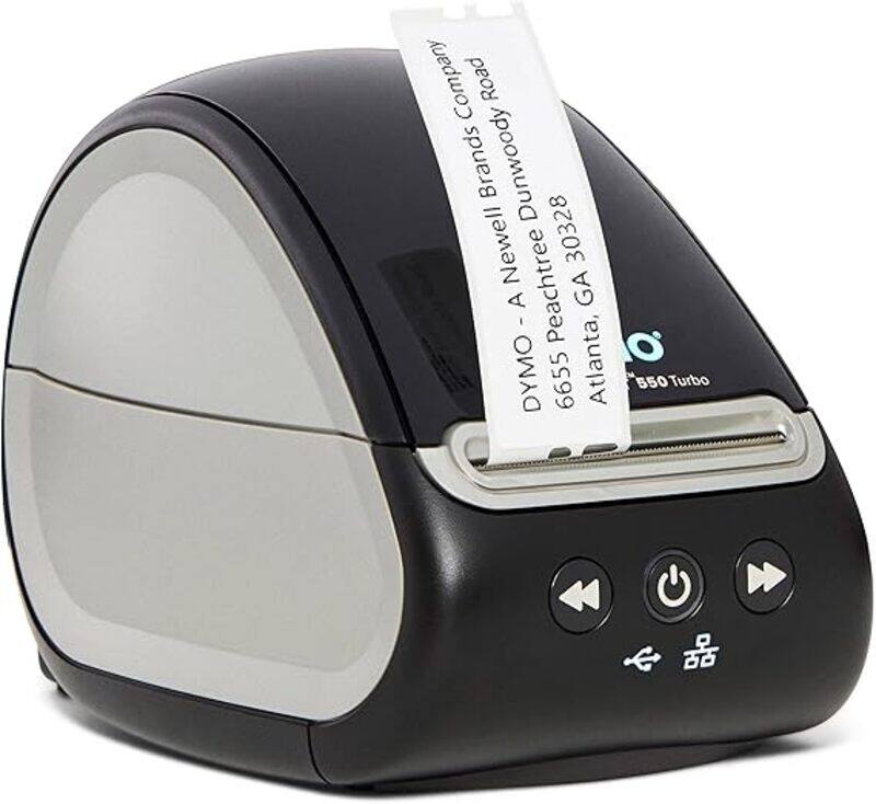 

Dymo LabelWriter 550 Direct Thermal Printer Monochrome Label Print Ethernet USB USB Host Black