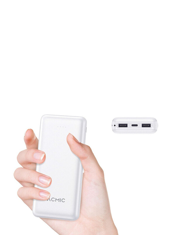 

Acmic 20000mAh Ultra Slim Portable Powerbank, White