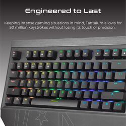 Vertux Tantalum Precision Pro Mechanical Gaming Keyboard Gamers Keyboard