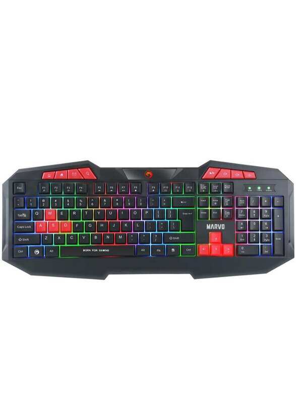 

Marvo K602 English Wired Membrane Keyboard, Black