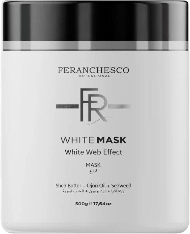 

Feranchesco White mask Deep Repair Shine Hair Formula Restores Damaged Hair Replenishes Moisture and Enhances Softness