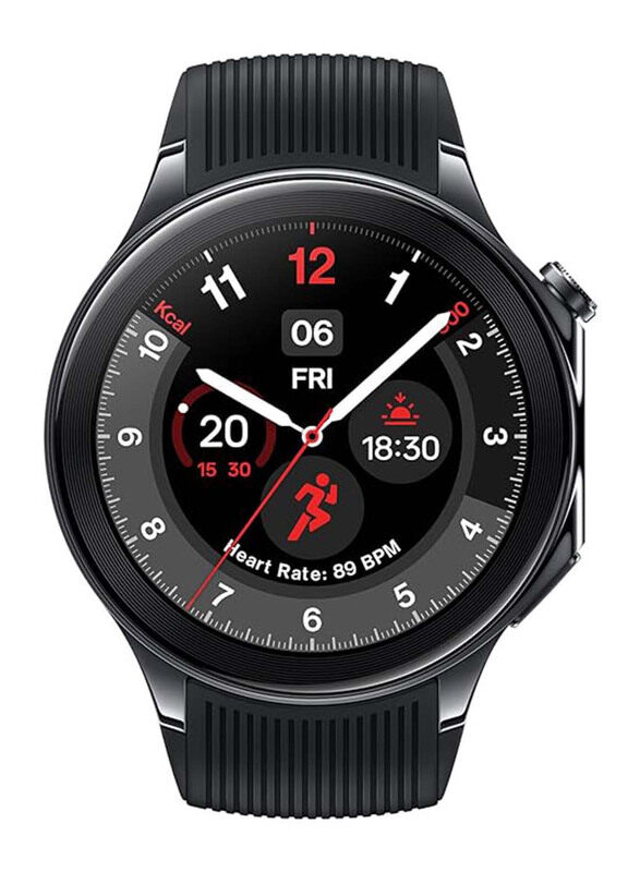 

Oneplus 1.43-inch Watch 2 Google WearOS Smartwatch, Black Steel