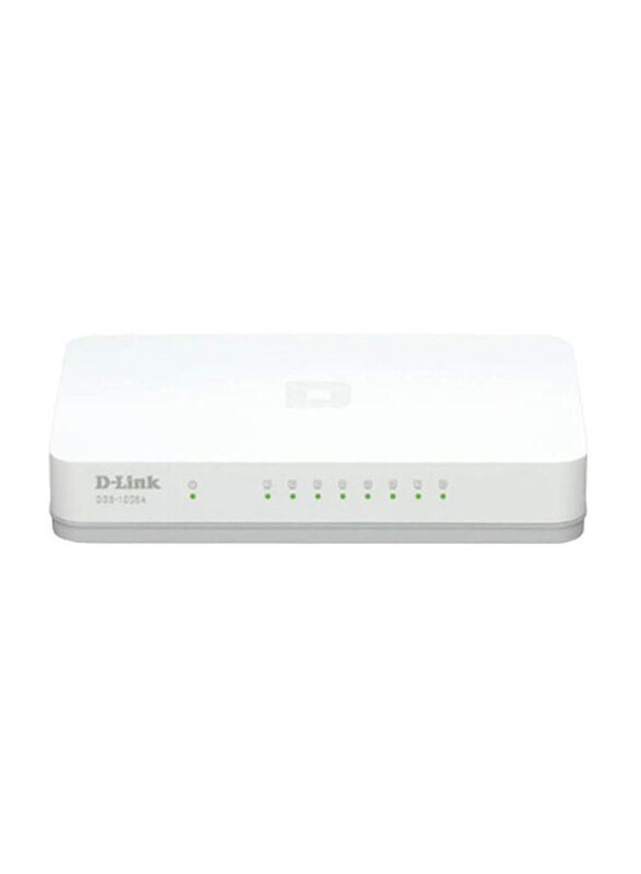 

D-Link 8 Port Gigabit Desktop Switch, Multicolour