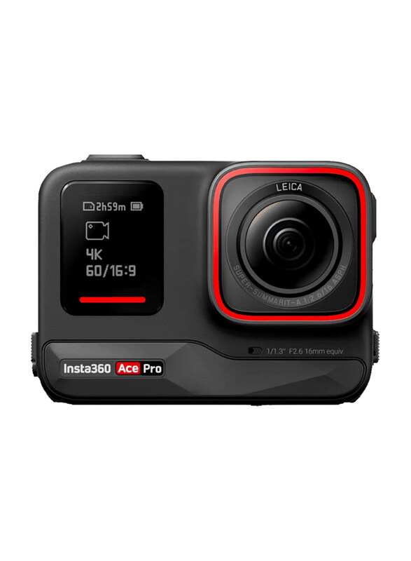 

Insta360 Ace Pro Action Camera, 48 MP, Black