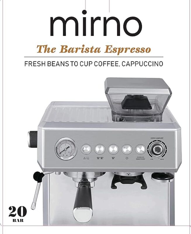 Mirno Espresso Coffee Machine Barista 20 Bar