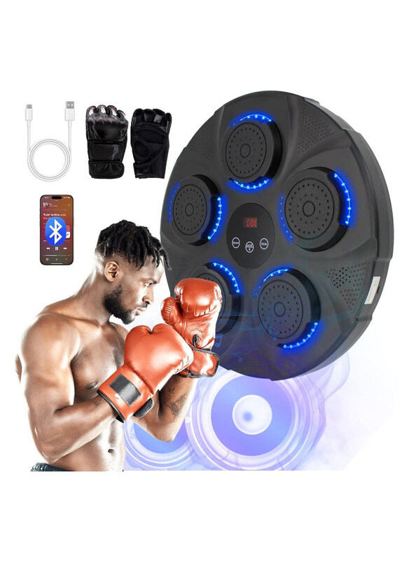 

Generic Combat Sports Unisex Wall Mounted Smart Bluetooth Music Boxing Machine, Black