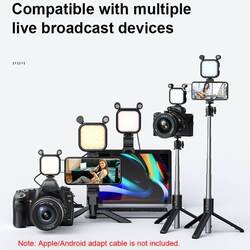 2 in 1 Microphone RGB LED Light For Vlogging