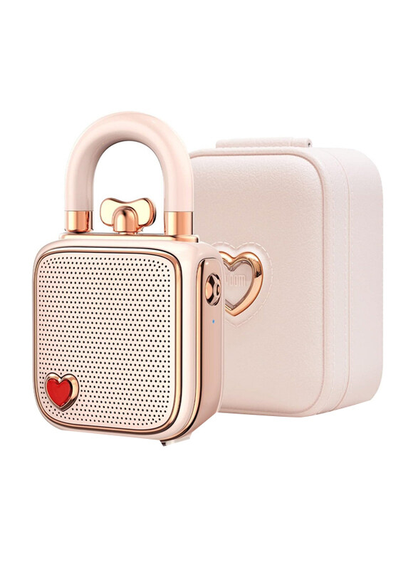 

Divoom Lovelock Portable Mini Bluetooth Speaker, Light Pink