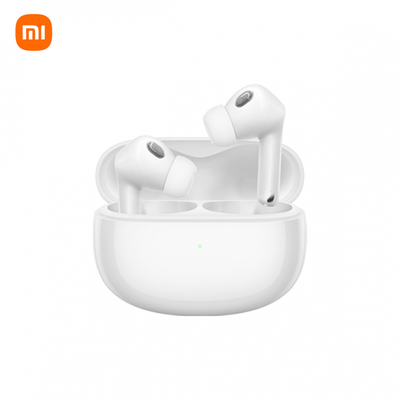 سماعات أذن لاسلكية Xiaomi Buds 3 M2111E1، خاصية إلغاء الضوضاء، اتصال بلوتوث قوي، بطارية تدوم 20 ساعة، تحكم باللمس IP54، مقاومة للماء، لون أبيض