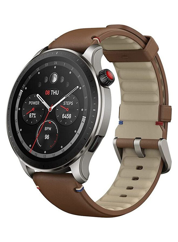 

Amazfit GTR 4 1.43 Inch Smartwatch with Dual-Band GPS, Brown