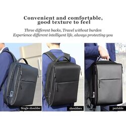 Fingerprint Backpack Anti-Theft School Zipper