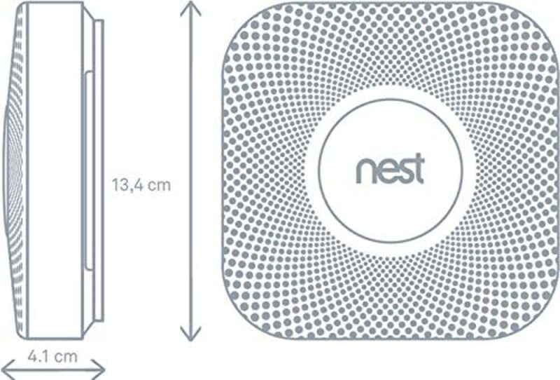 Google Nest Protect 2nd generation smoke and carbon monoxide detector wired