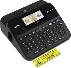 Brother PT D600VP Label Maker USB 2 0 P Touch Label Printer Desktop QWERTY Keyboard Colour Screen Up to 24mm Labels