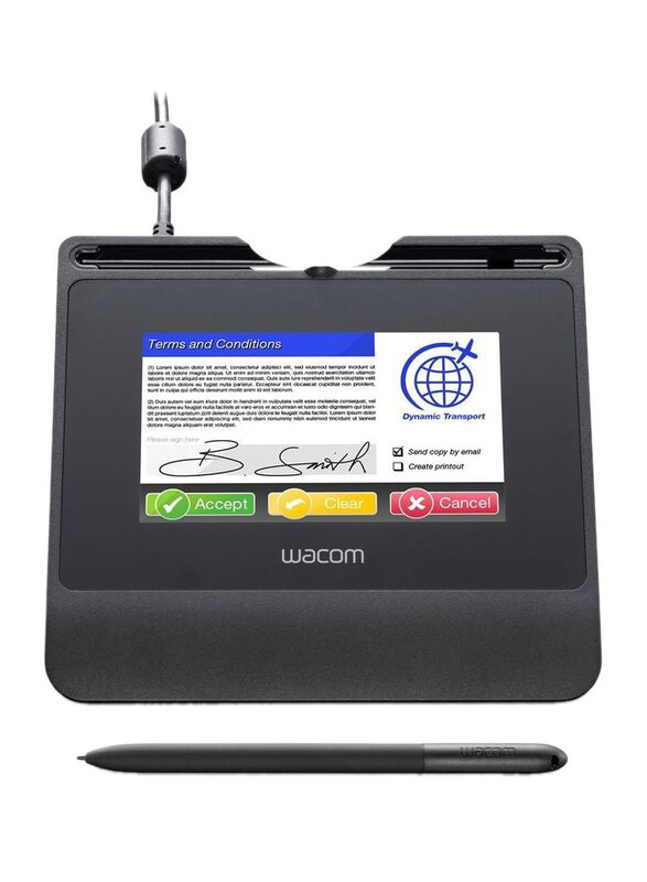 

N/a Wacom 5-inch Color LCD Signature Pad with A Battery-Free Stylus, Black