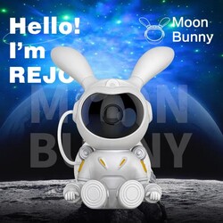 Starry Sky Moon Bunny Astronaut Projector Lamp Nebula Night