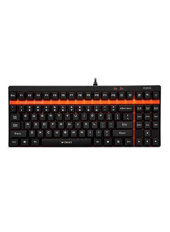 

N/a Rapoo V500 Pro Backlit Mechanical Gaming Keyboard, Black