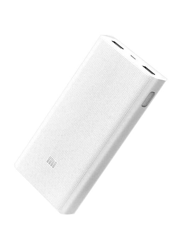 

Xiaomi 20000mAh Wired Fast Charging Power Bank with 2 Port, AC368, White