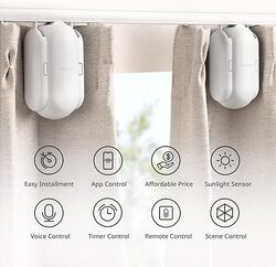 Switch Bot Curtain Smart Electric MotorWireless App or Automate Timer ControlAdd Hub