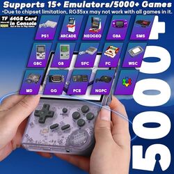 CredevZone RG35XX Handheld Game Console 35 inch IPS Retro Games Consoles Classic Emulator Hand-held Gaming Console