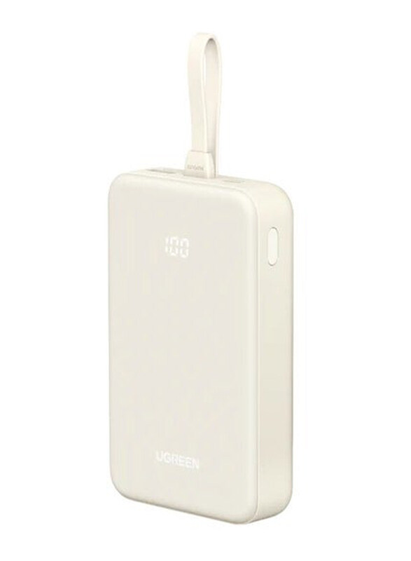 

Ugreen 20000mAh Powerbank with Built-In USB-C, White