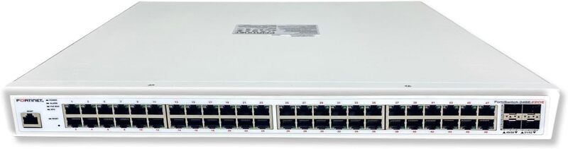 Fortinet - FS-248E-FPOE - Fortinet FortiSwitch 248E-FPOE - Switch - L3 - managed - 48 x 10/100/1000 (PoE+) + 4 x Gigabit SFP - rack-mountable - PoE+ (740 W)