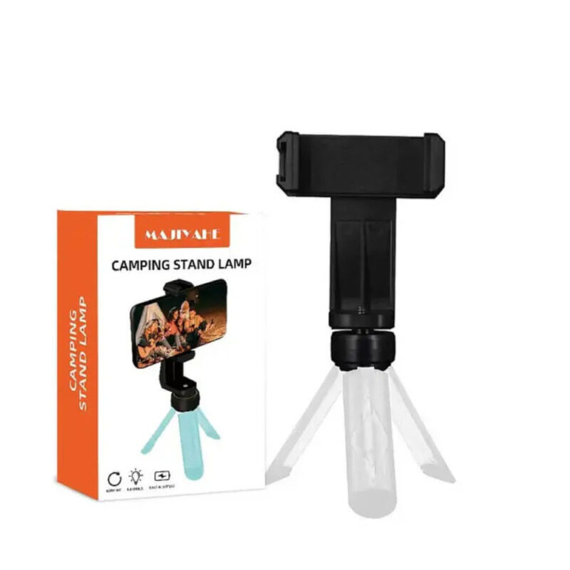 

Generic Majiyahe Mobile Phone Tripod Camping Stand Lamp, Black