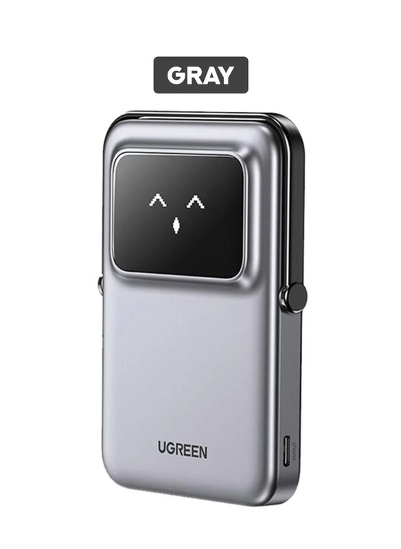 

Ugreen 5000mAh Robotic Magnetic Powerbank, Grey