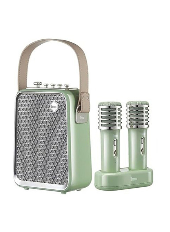 

Divoom Songbird Karaoke Portable Bluetooth Speaker, Green