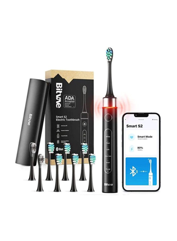 

Bitvae S2 Electric Toothbrush with HD2 UV-Toothbrush Holder and 8 Brush Heads