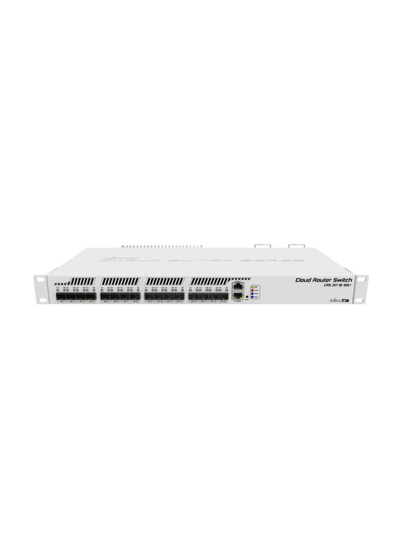 

Mikrotik Cloud Router Switch 317-1G-16S+ With RouterOS L6 1U Rackmount Enclosure EU, CRS317-1G-16S+RM, White