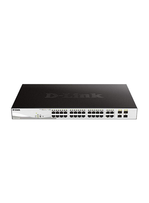 

D-Link Dgs-1210-28p 28-port Gigabit Smart Managed Poe Switch 24*10/100/1000 base-t Poe Ports 4*gigabit Rj45/sfp Combo Ports Extensive Management and L