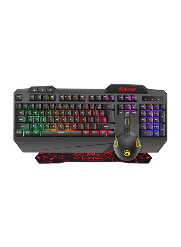 

Generic Marvo CM306 Wired RGB 3 in 1 Gaming Kit, Black