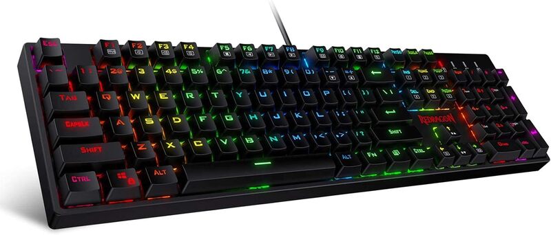 Redragon SURARA K582 RGB ميكانيكية مع 104 مفاتيح-خطية وهادئة-R