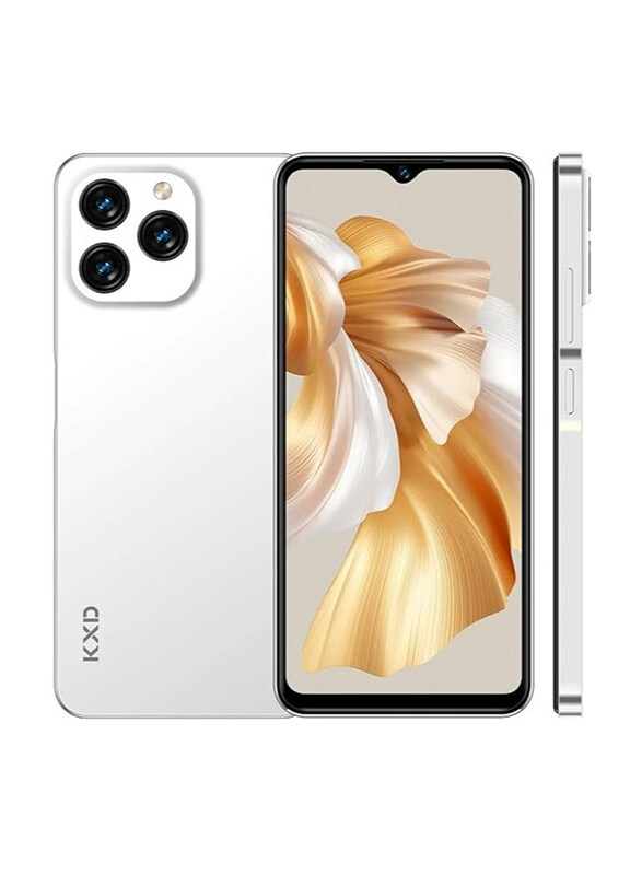

KXD 6.52-Inch A07 Unlock Cell Phone Android 12 Unlocked Phone 4500mAh 10W Fast Smartphones 128GB White, 4GB RAM, 4G, Dual Sim Smartphone, With Face Ti