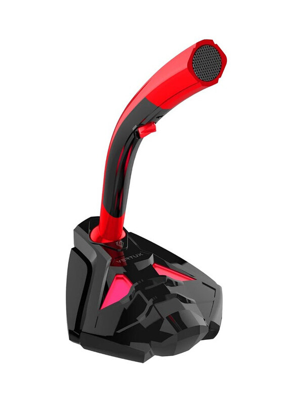 

Generic Vertux Streamer-4 Universal Gaming Microphone, Red/Black